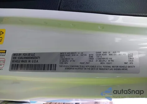 2025 Jeep Wrangler 4Xe Willys 4Xe from USA, damaged, VIN 1C4RJXN68SW523471